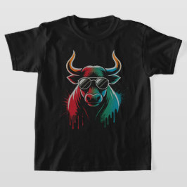 Camiseta "Legal Bull Drip - Neon Street Art Vibe"