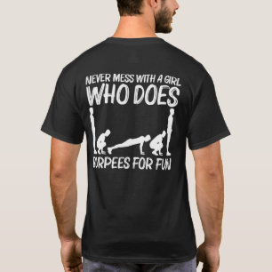 Camiseta Legal Burpee Para Garotas Malhações Exe