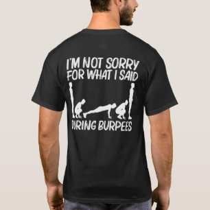 Camiseta Legal Burpeia Para Homens Trabalhando Em Malhações