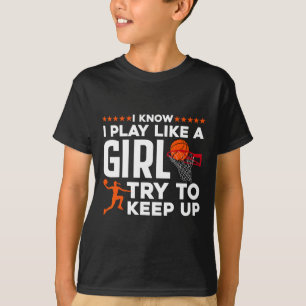 Camiseta Legal Bysketbyll Para Meninas Universitárias Byske