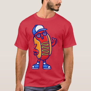 Camiseta Legal Cachorro-Adormecido Vestindo Óculos-De-Sol E
