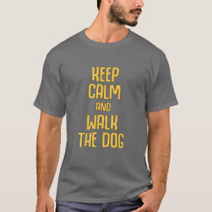 Camiseta Legal Cachorro Caminhando Dizendo Manter Cachorro