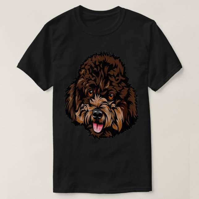 Camiseta Legal Cachorro de Poodle (Frente do Design)