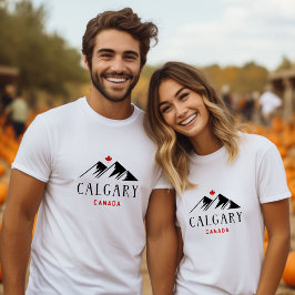 Camiseta Legal Calgary Canada Mountain Maple Leaf