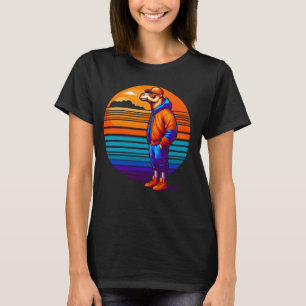 Camiseta Legal Camel Moderno Estilo Urbano Sunset Retro Art