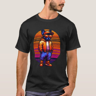 Camiseta Legal Cão-Grande Francês Cachorro Moderno Estilo U