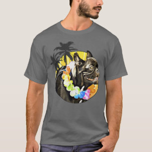 Camiseta Legal cão havaiano Cão touro francês Cachorro engr