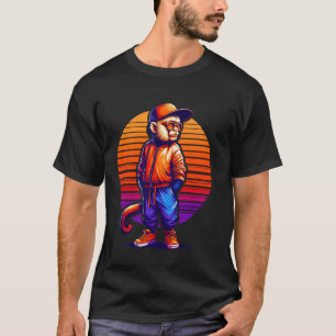 Camiseta Legal Capuchin Mackey Estilo Urbano Moderno Ret Su
