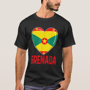 Camiseta Legal Cardíaca Granada Sinalizador Homens Mulheres