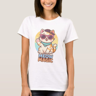 Camiseta Legal Cat Vibes - Meow Magic Summer Tee"