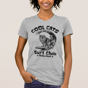 Camiseta Legal Cats Surf Club Meowy Hawaii Vintage
