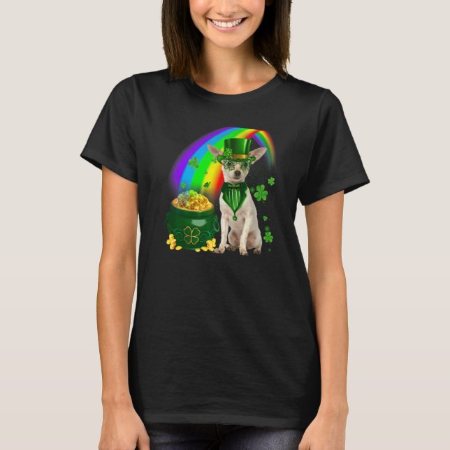 Camiseta Legal Chihuahua Dog Leprechauns Shamrock Clover Pa (Frente)