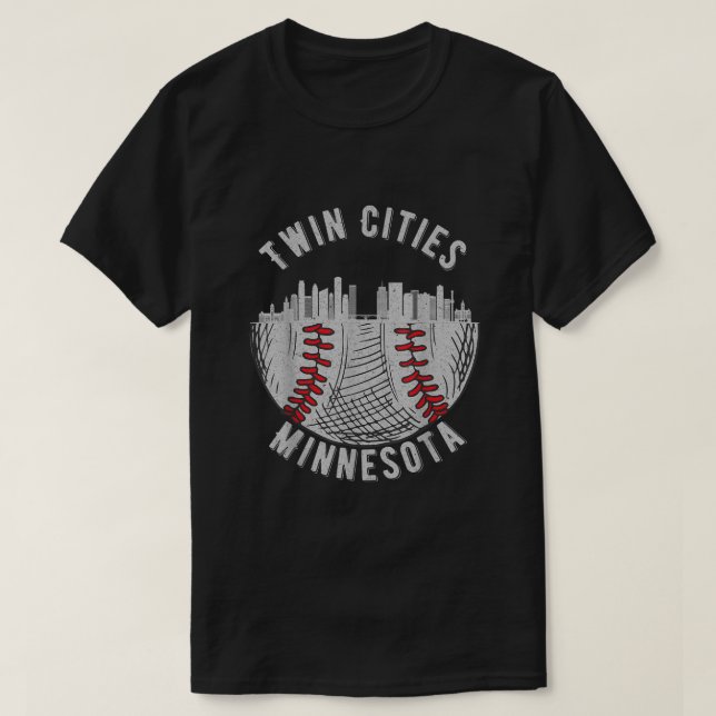 Camiseta Legal Cidades Gêmeas Minnesota MN Baseball - Rua S (Frente do Design)