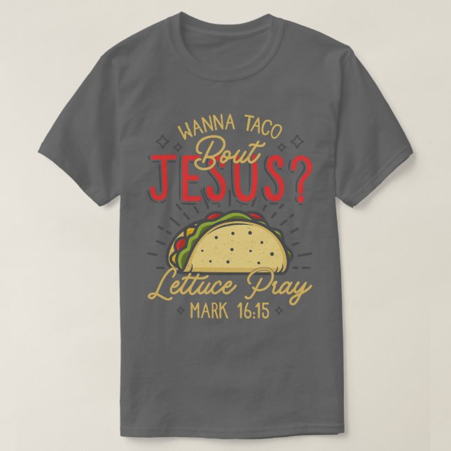Camiseta Legal Cinco de Mayo quer Taco sobre Jesus Gi (Frente do Design)