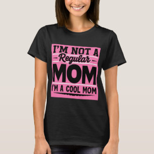 Camiseta Legal citação da mãe não é normal, mãe, cor-de-ros