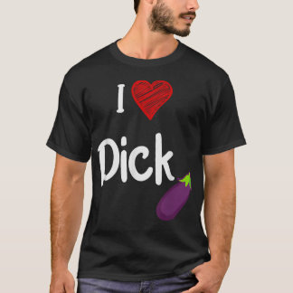Camiseta Legal citação de Orgulho gay I Love Dick Funny Org