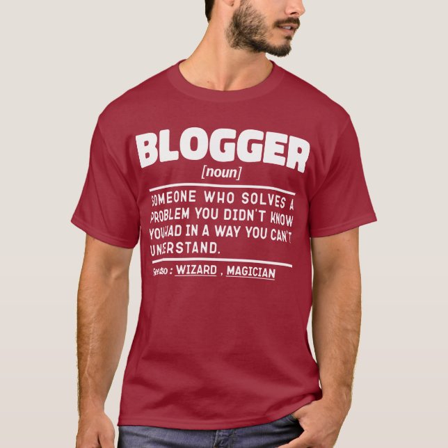 Camiseta Legal citação do Blogger Noun Definition Engraçado (Frente)