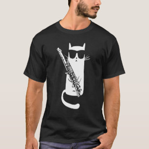 Camiseta Legal Clarinet Jogando Música Cats