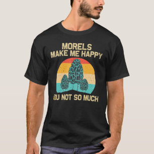 Camiseta Legal Cogumelo Morel Para Homens Caçando Forragens