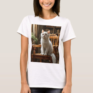 Camiseta legal com design de autor de gato