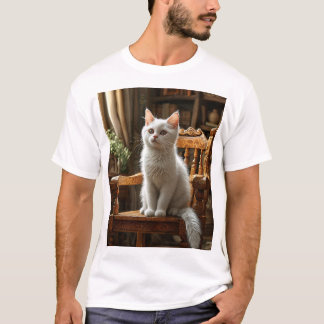 Camiseta legal com design de autor de gato