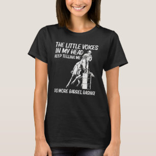 Camiseta Legal Corrida De Barril Para Mulheres Homens Rodeo