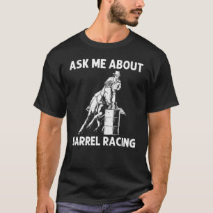 Camiseta Legal Corrida De Barril Para Mulheres Homens Rodeo
