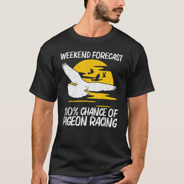 Camiseta Legal Corrida De Pombo Para Homens Homens Homens H (Frente)