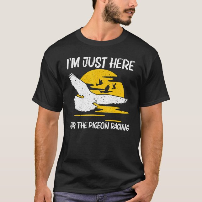 Camiseta Legal Corrida De Pombo Para Homens Homens Homens H (Frente)
