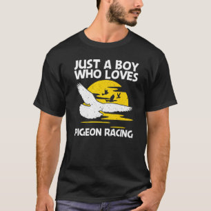 Camiseta Legal Corrida De Pombo Para Meninos Homing Pigeon