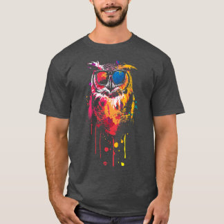 Camiseta Legal coruja vestindo óculos