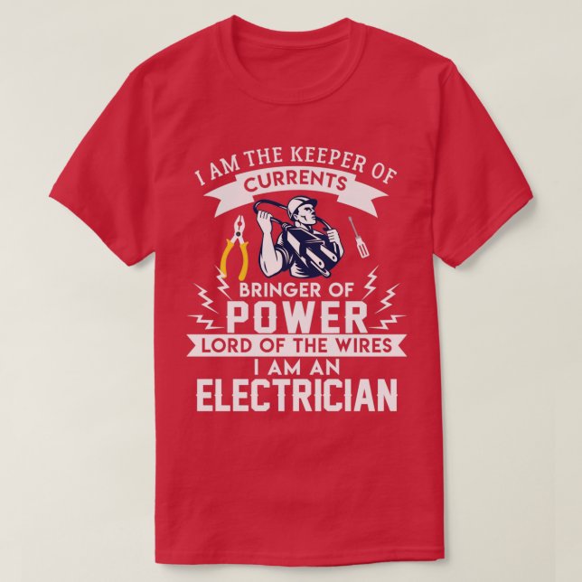 Camiseta Legal Costume Para Eletricidade (Frente do Design)