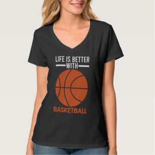Camiseta Legal Cotação de Bola de Cesto Jogando Futebol