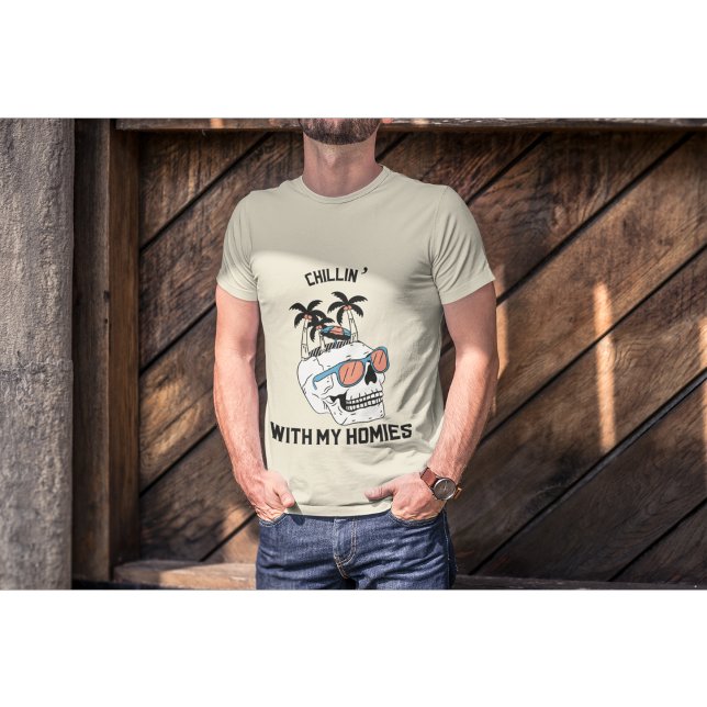 Camiseta Legal crânio com óculos escuros | Dia de as Bruxas (Criador carregado)