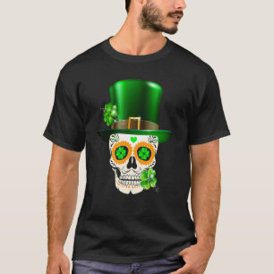 Camiseta Legal crânio de açúcar Saint Patrick's Day Shamroc