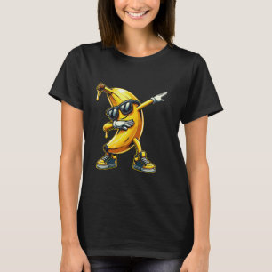 Camiseta Legal Dab Banana Cuja Fruta de taça é Fixe Criança