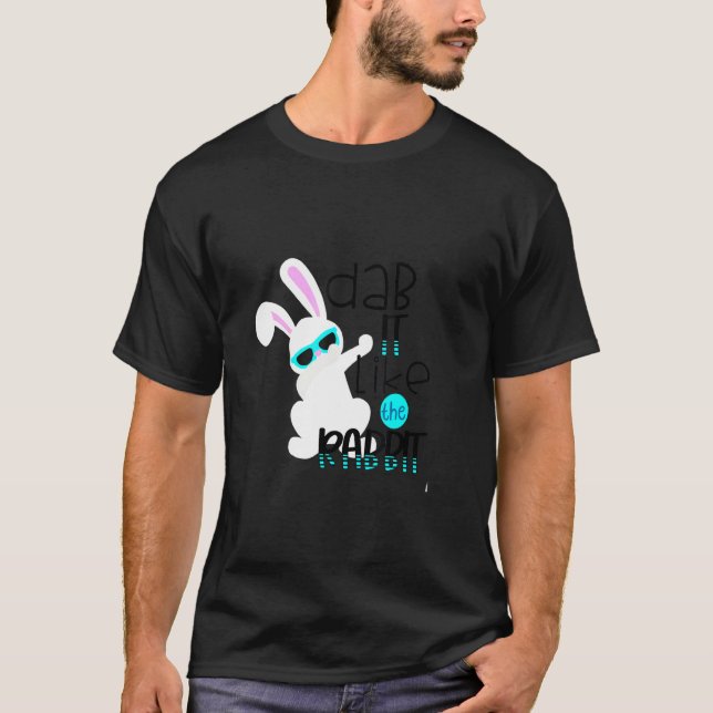 Camiseta Legal Dab Como Coelhinha Do Felz pascoa Do Coelho (Frente)