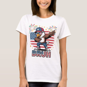 Camiseta Legal Dabbing Eagle USA Bruh Design