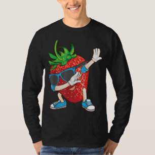 Camiseta Legal Dabbing Strawberry Engraçado Dancer Sweet Fr