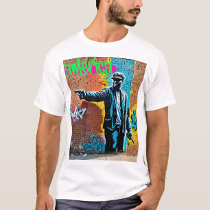 Camiseta Legal de arte na rua de Grafite urbano
