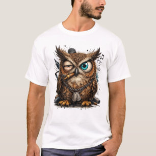 Camiseta Legal de Coruja Streetwear – Design de Es