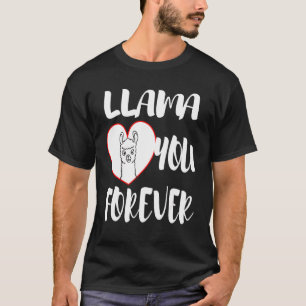 Camiseta Legal declaração Dia de os namorados Llama Heart i