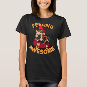 Camiseta Legal declaração incrível, divertido macaco cala o