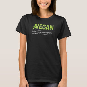 Camiseta Legal definição de vegetariano Engraçado Vegan Lif