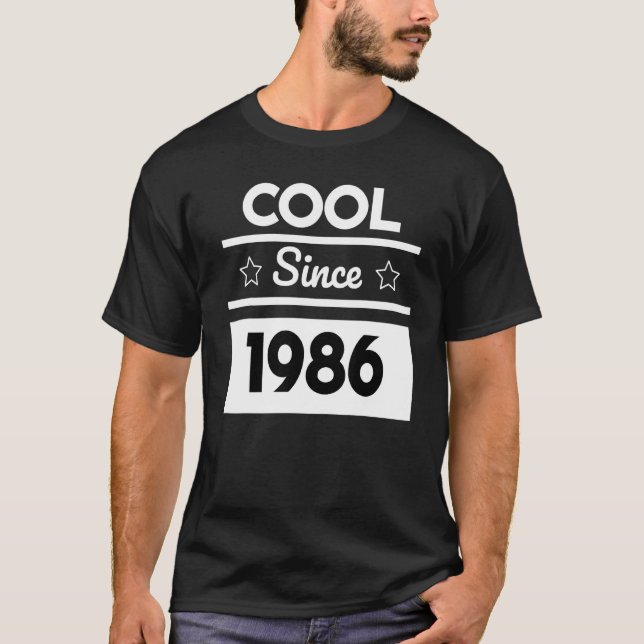Camiseta Legal desde 1986, Design de aniversário (Frente)