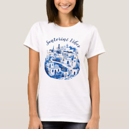 Camiseta Legal desenho Blue Santorini - Ilustração de Viage