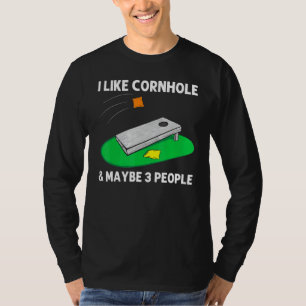 Camiseta Legal Design de Cornhole Para Homens, Mão De Milho