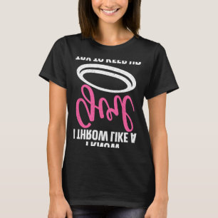 Camiseta Legal Design de Disc Golf para Mulheres Meninas Jo
