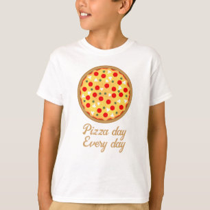 Camiseta Legal dia de pizza divertida todos os dias Seu tex