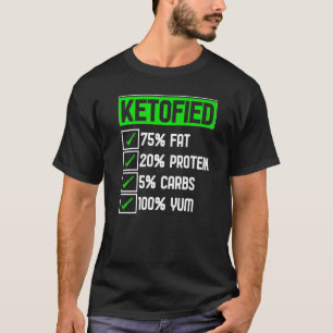 Camiseta Legal dieta Keto Proteína Gorda Cetoficada Carboid